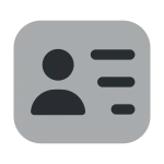 Personalcard SVG Icon